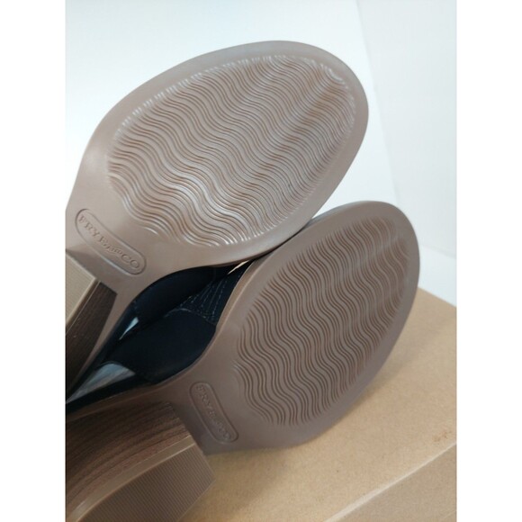 Frye and Co. Women's Size 6.5 Gianella Heeled Sandals 6.5M Black Open Heel Toe - Picture 8 of 14